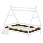Full House Platform Bed with Stairs