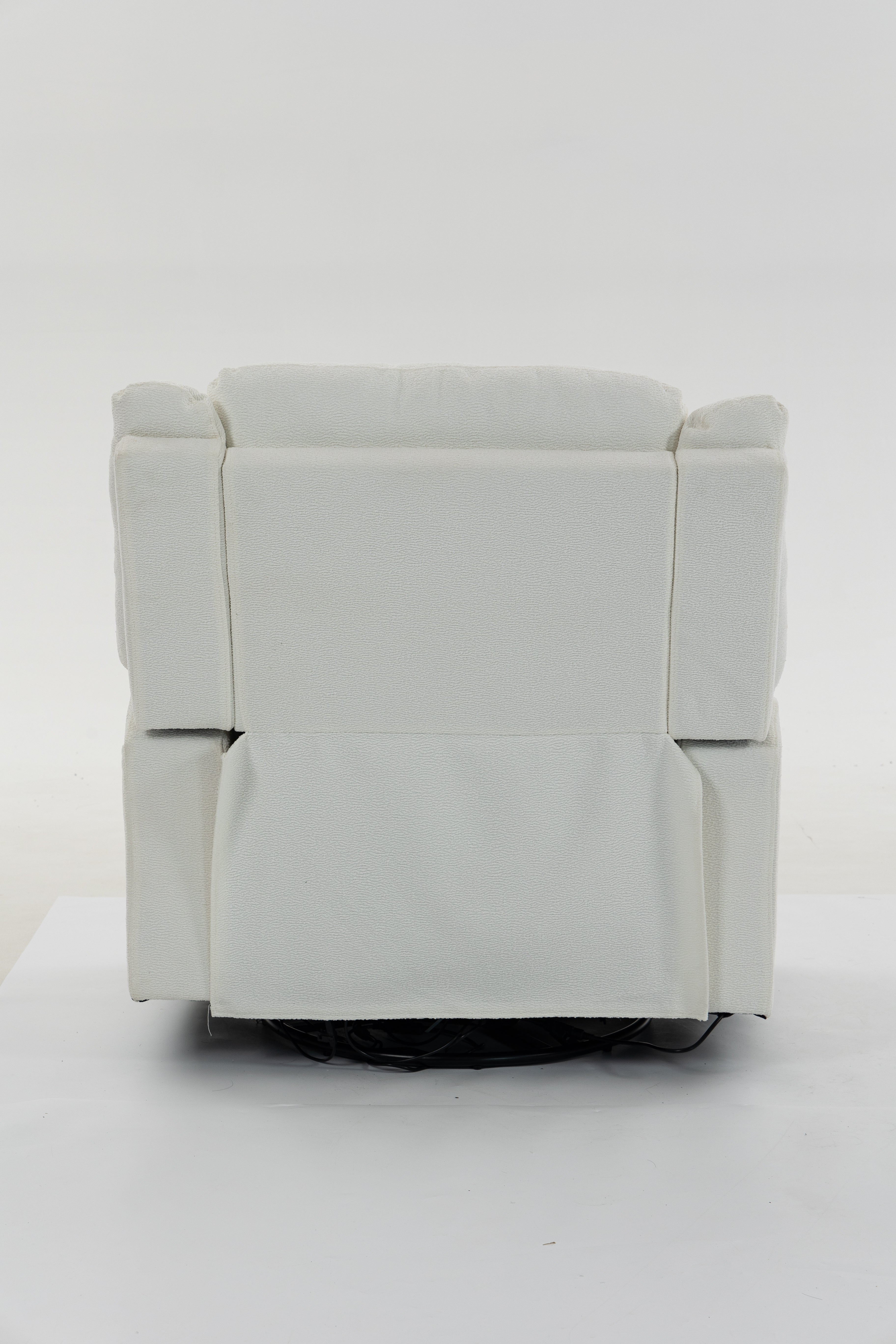 Extra Wide Power Recliner Chair 270° Swivel with Heat Massage