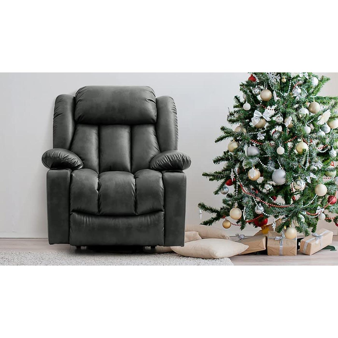 Electric Lift Recliner Chair in Grey