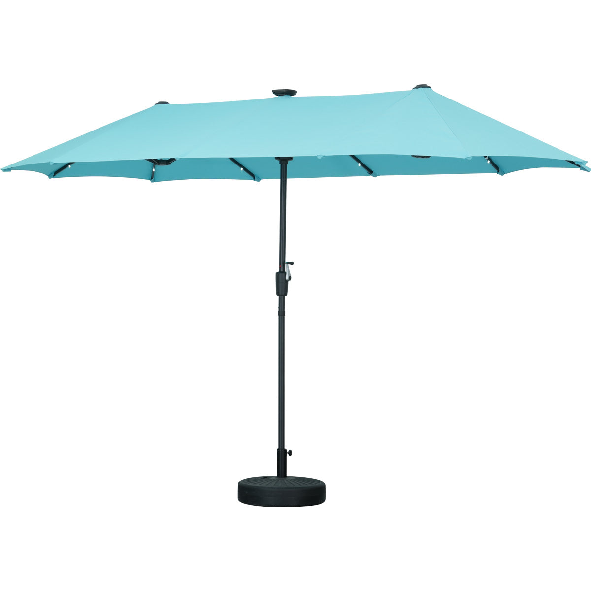 Ainfox 13ft Large Patio Umbrella with Solar Lights