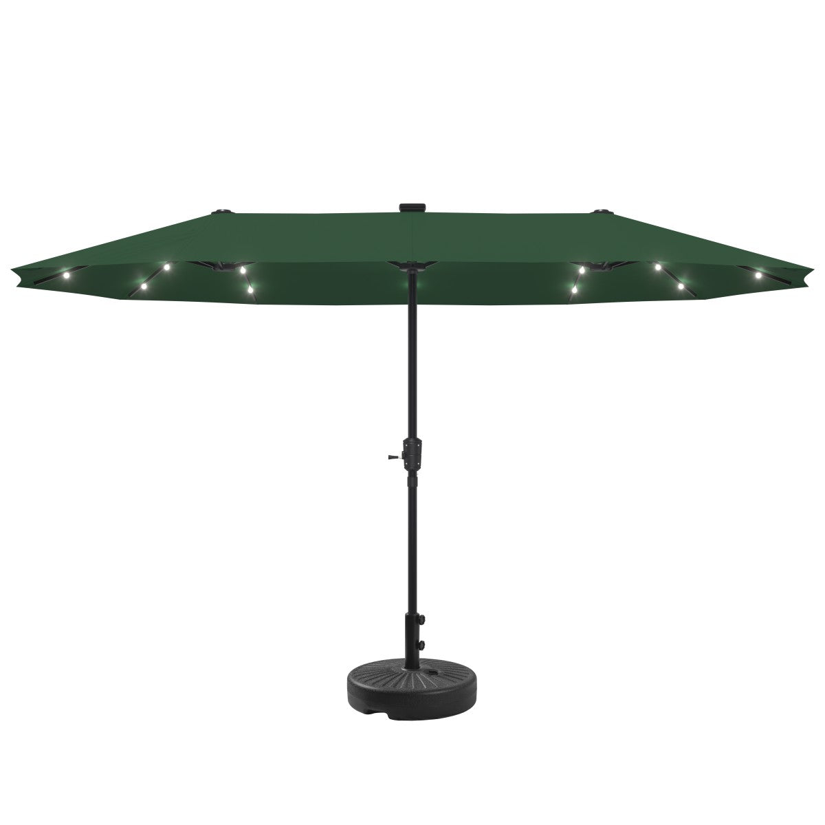 Ainfox 13ft Large Patio Umbrella with Solar Lights