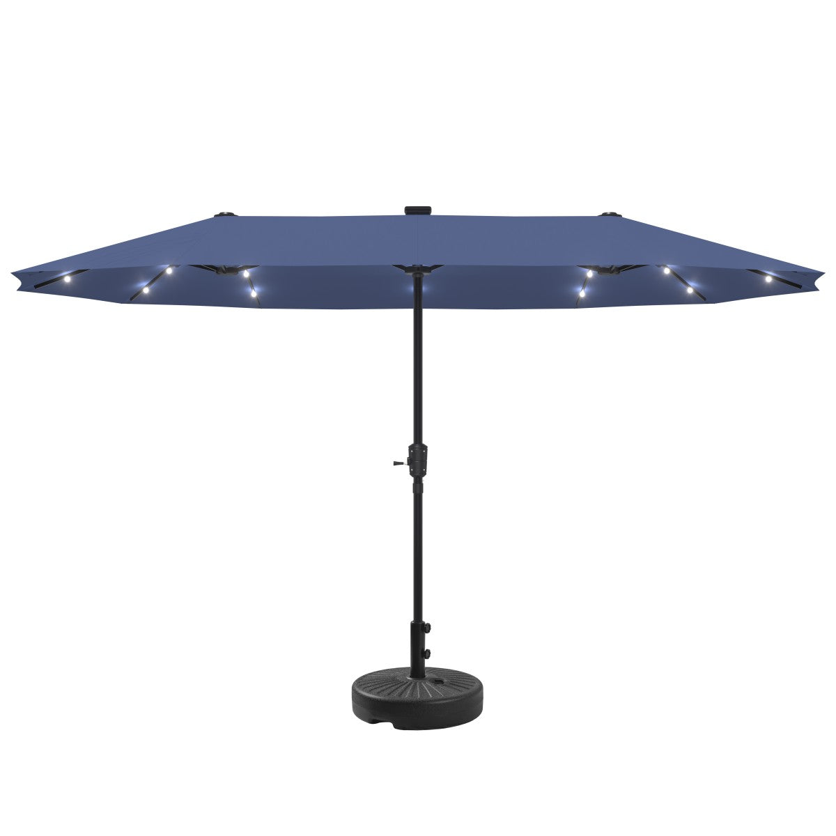 Ainfox 13ft Large Patio Umbrella with Solar Lights