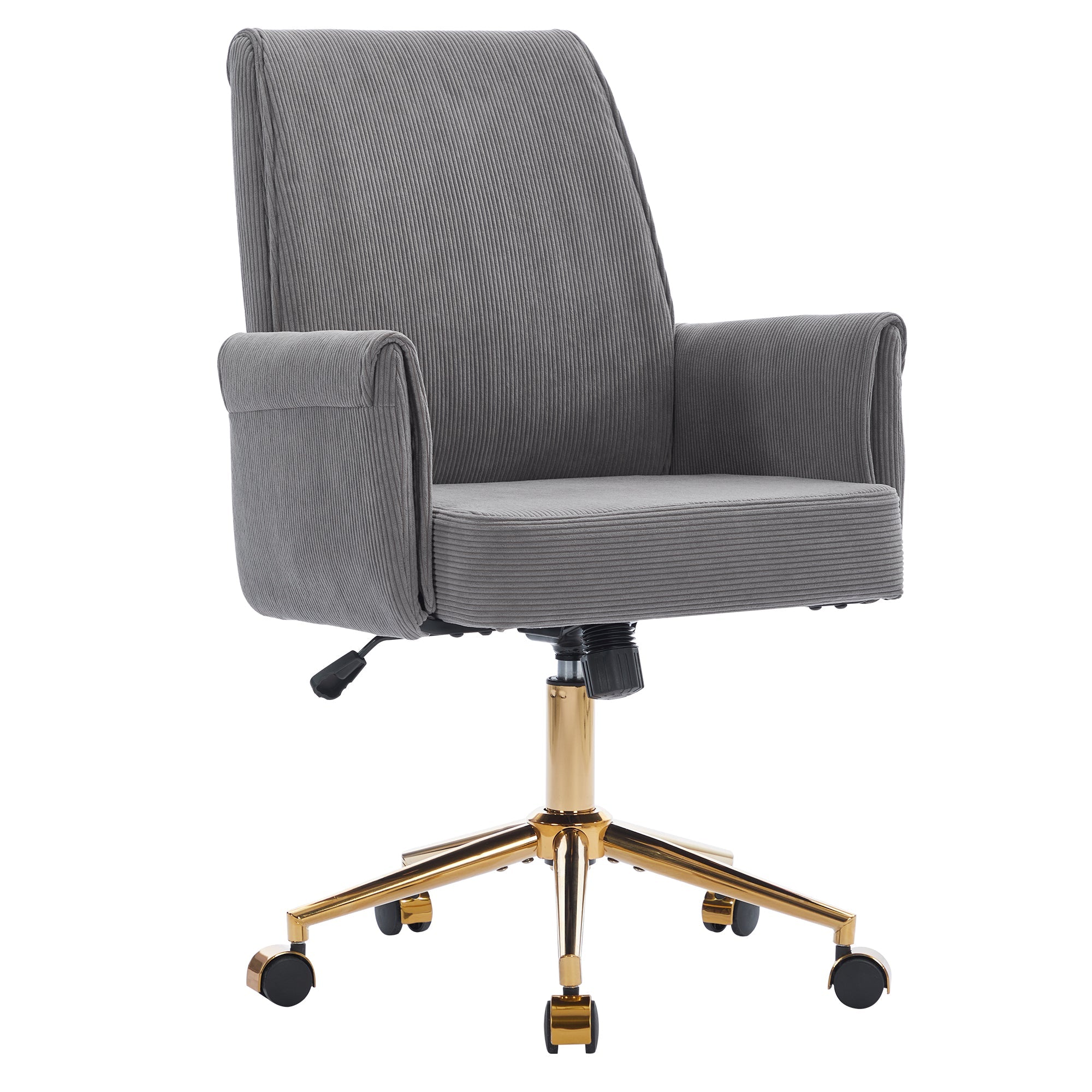 Mid-Back Liftable Office Chair - Striped Fabric