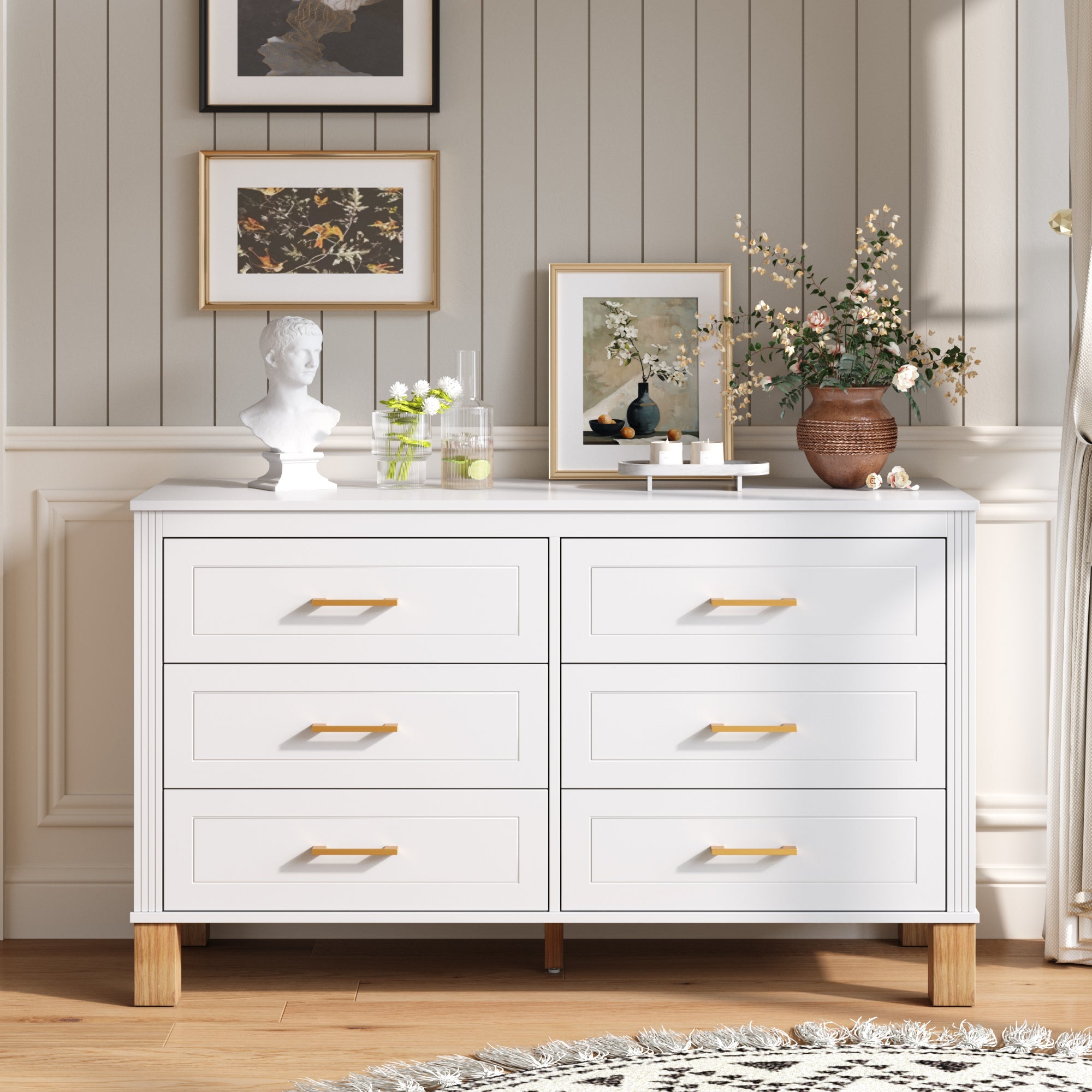 6-Drawer Double Dresser