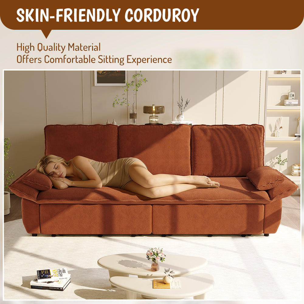 3-in-1 Convertible Sleeper Sofa Bed