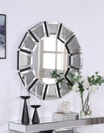 Noralie Mirrored, Faux Diamonds Accent Mirror