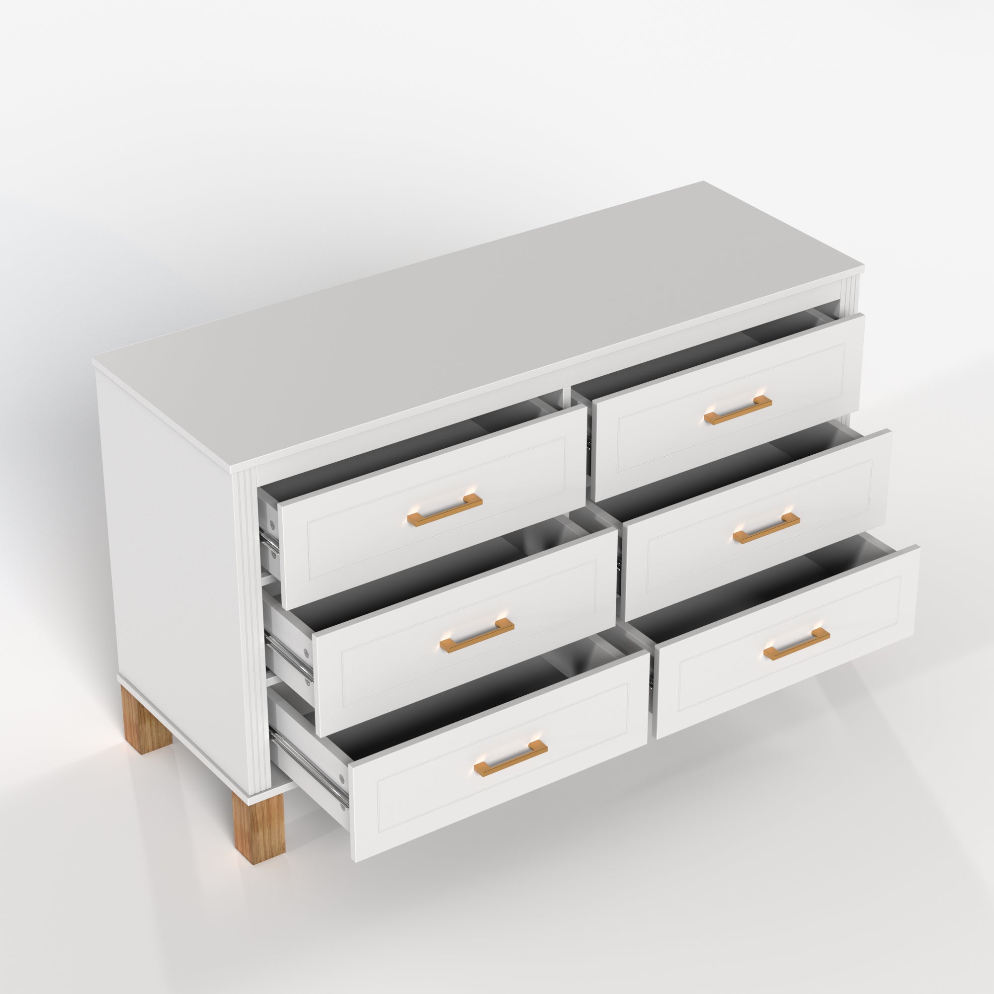6-Drawer Double Dresser