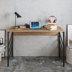 Tuna 47" Wide Metal Manufactured Wood Computer Desk