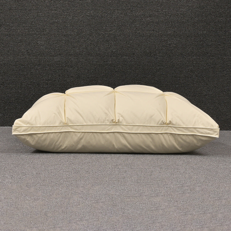 White Goose Down Cotton Pillow