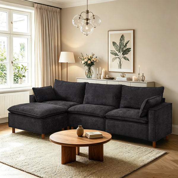 108.5" Modular Sectional with Ottoman