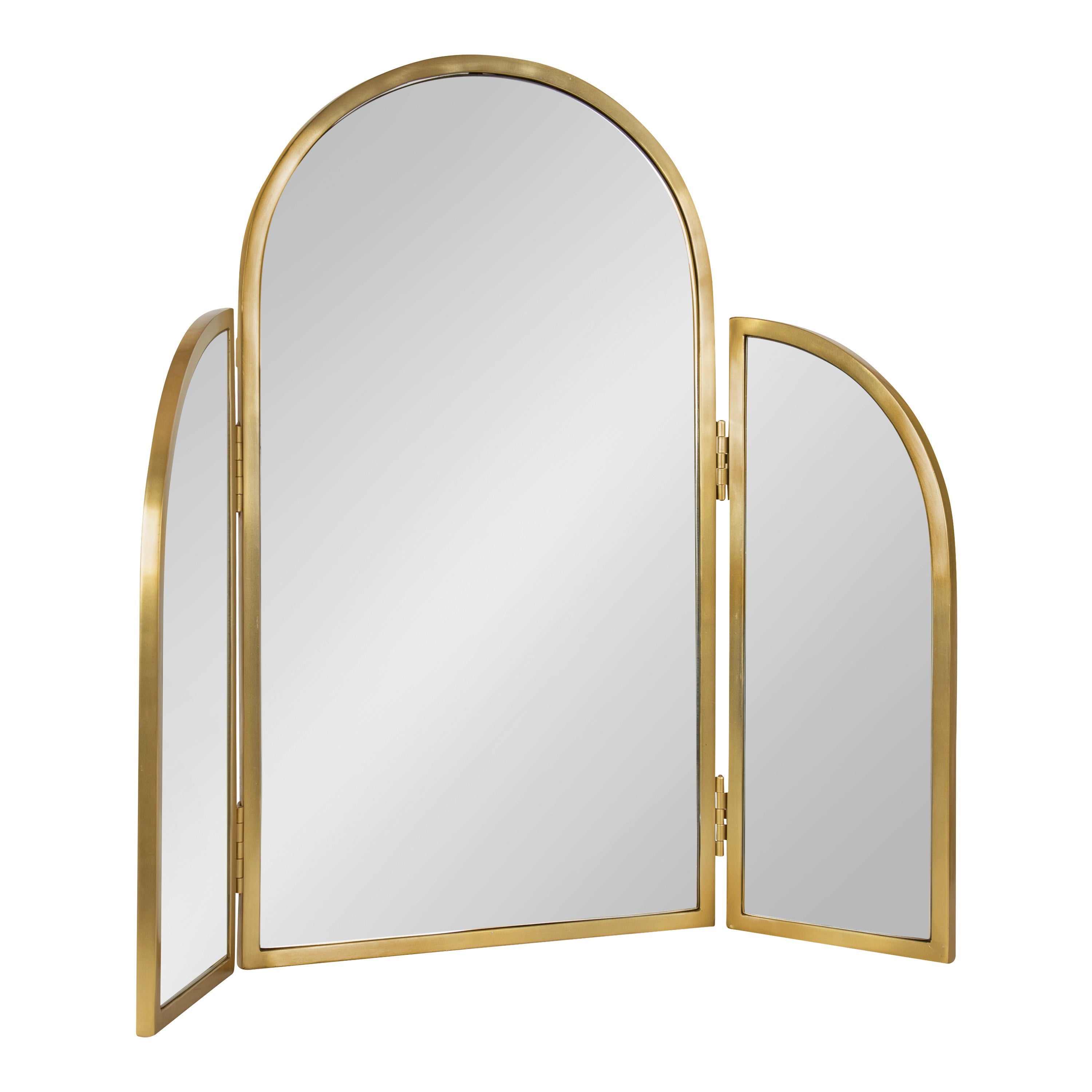 Amoli Tri-Fold Arch Metal Mirror