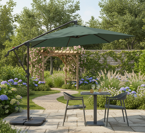 10 ft Cantilever Patio Umbrella with Crank