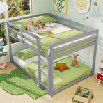 Full Over Full Bunk Bed Low-to-ground Bunk Bed