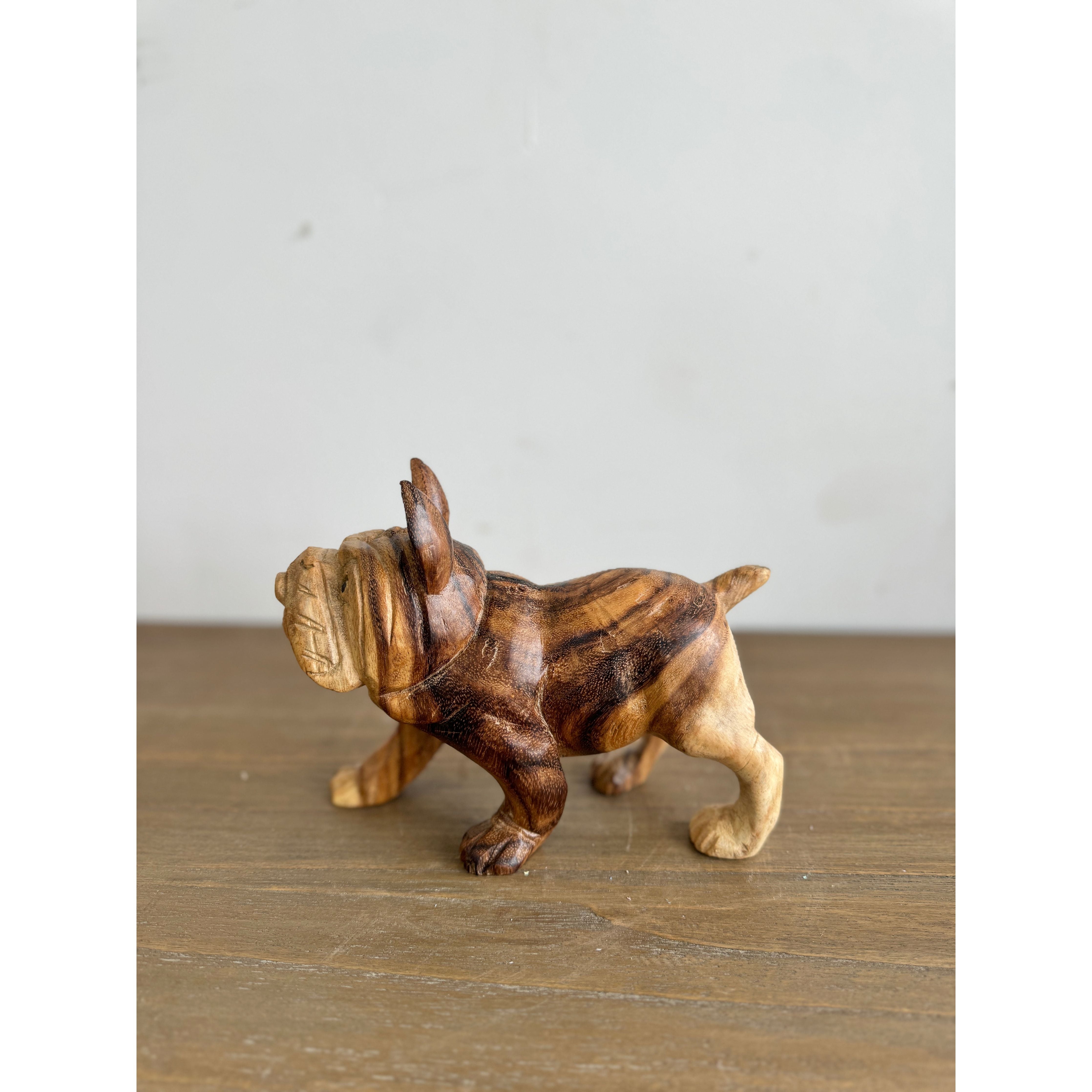 Hand Carved BullDog (Small)