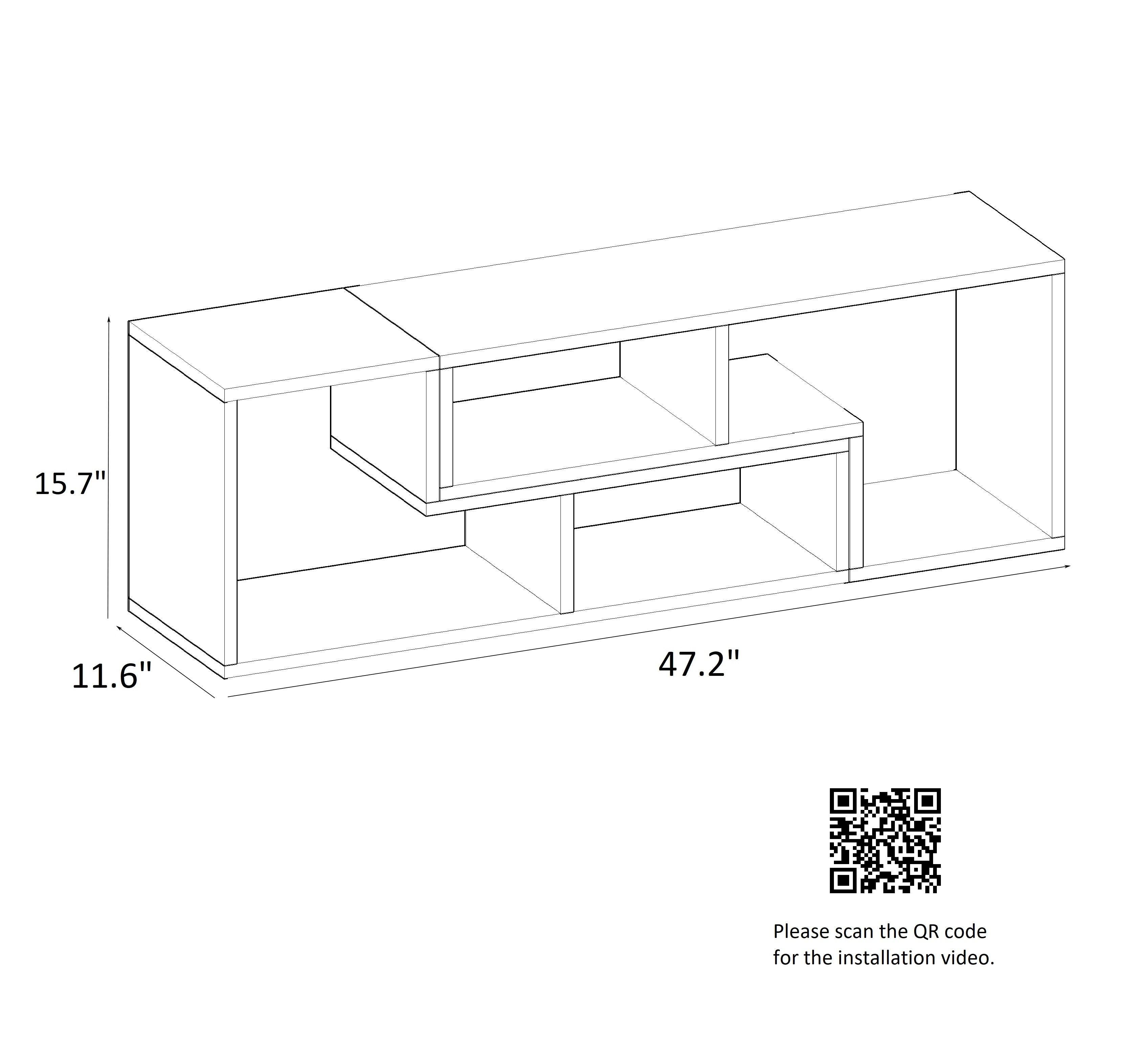 Cubicco 47'' TV Stand and Media Console
