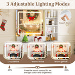 Vanity Set with Mirror and 3 Lighting Modes and Adjustable Brightness-White