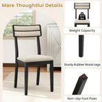 Modern Dining Chairs Set of 2 with Tilt Backrest