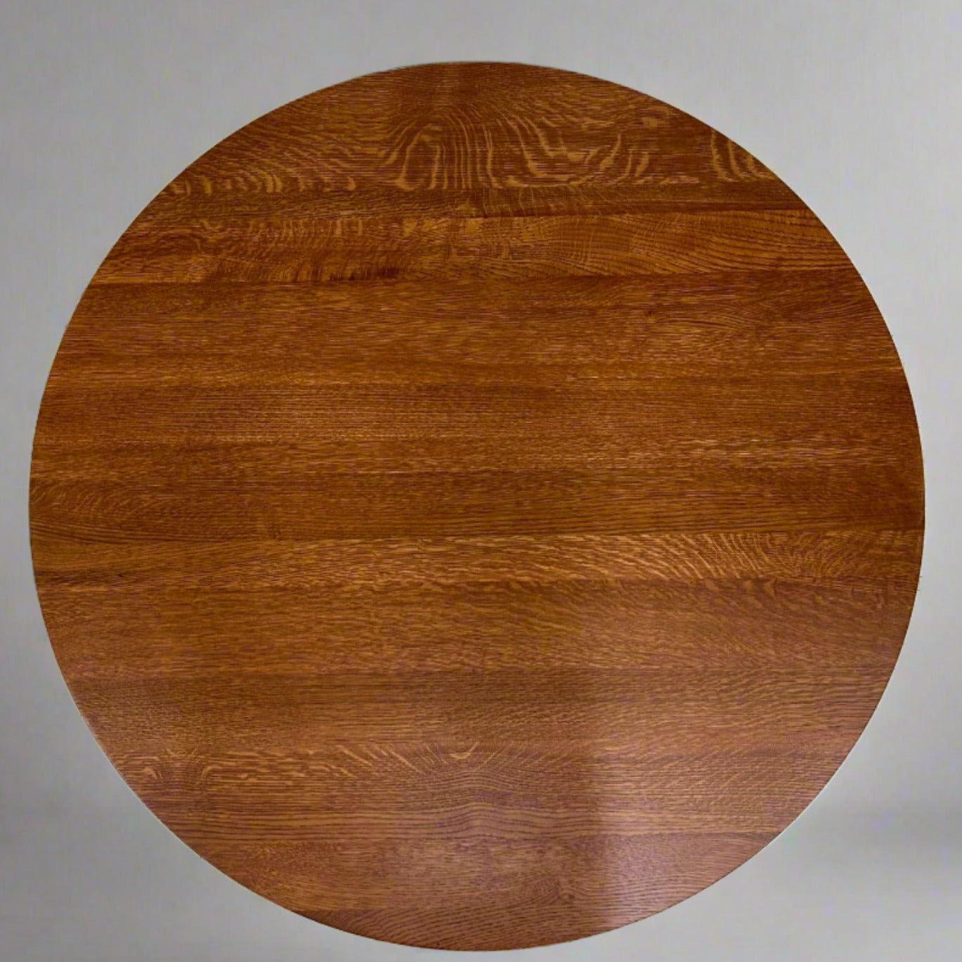 Mission Sawn Oak Round Dining Table - 40