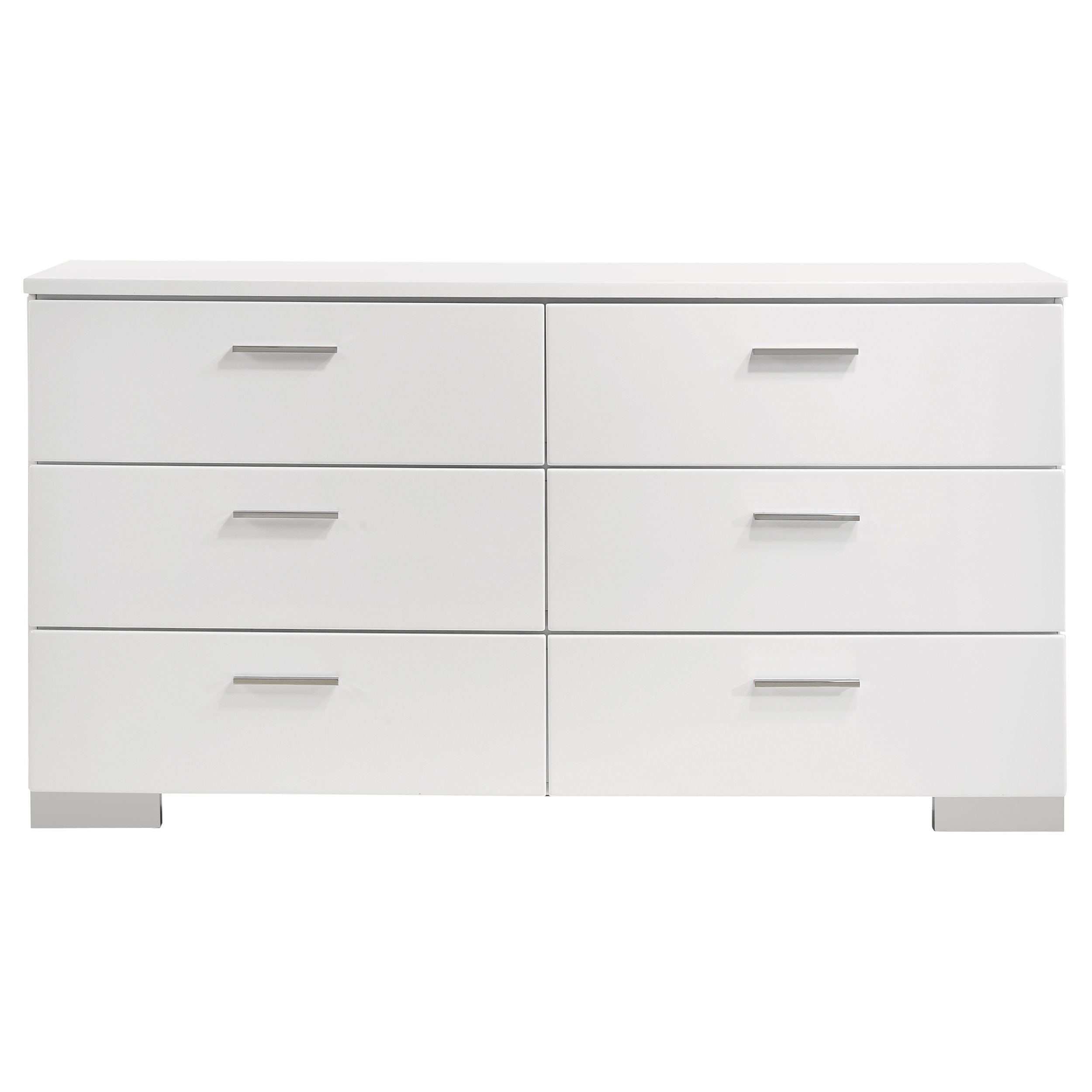August Glossy Modern Bedroom Set