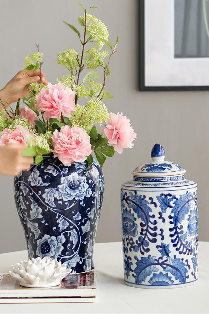 Genuine Porcelain Decorative Ginger Jar