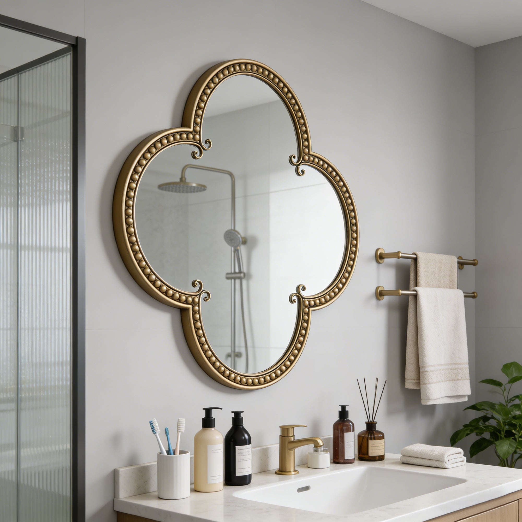 Quatrefoil Mirror - 31.5