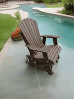 2' Straight Glider Adirondack Chair