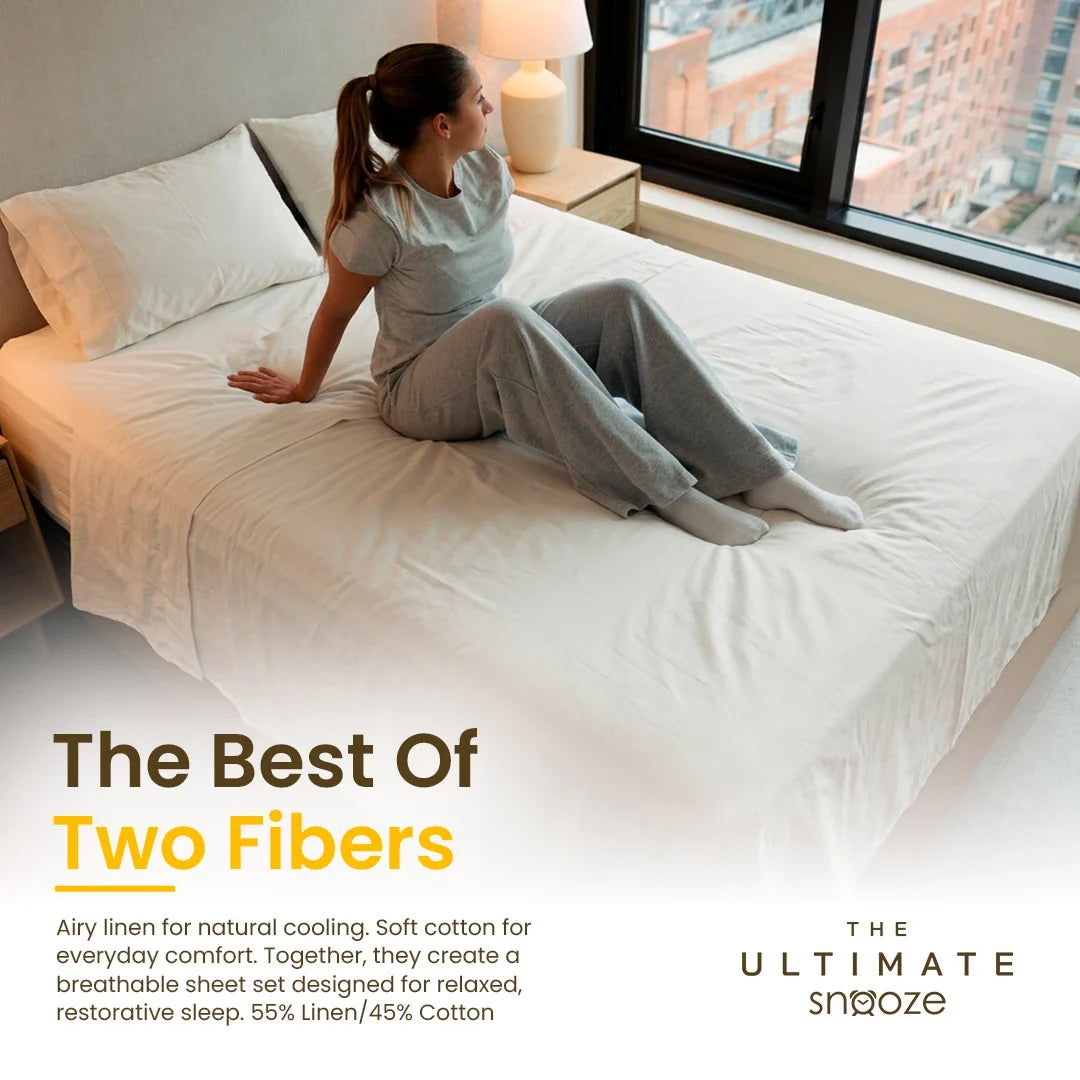 Sheet Set | Breezeline™ Comfort | Blended Linen and Cotton