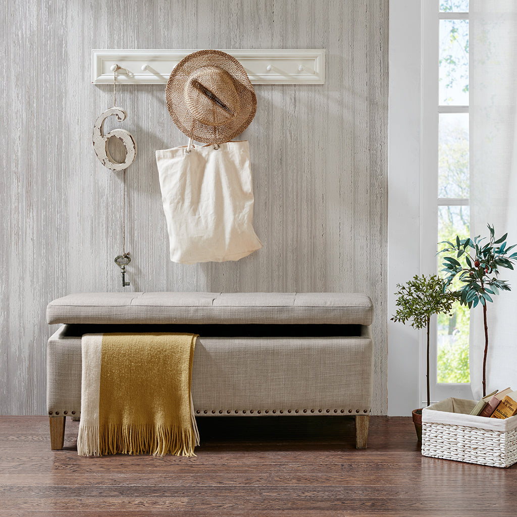 Tufted Top Soft Close Storage Bench