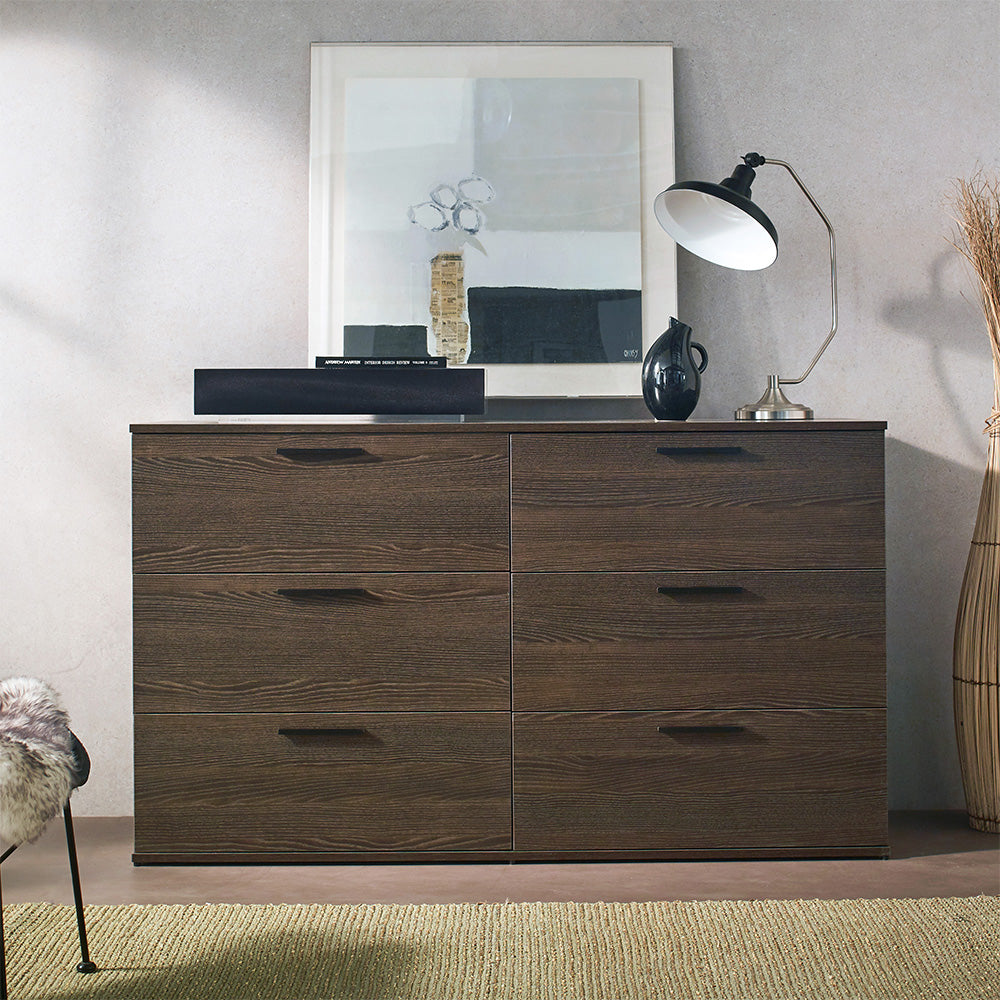 Morgan Farmhouse Six-Drawer Jumbo Dresser
