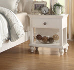 White Queen Size Bed & Nightstands Set