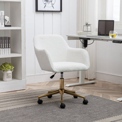 Modern Teddy Fabric Adjustable Height Office Chair