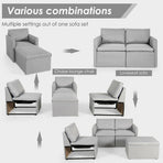 Convertible L-Shaped Sectional Sofa Couch with Reversible Chaise