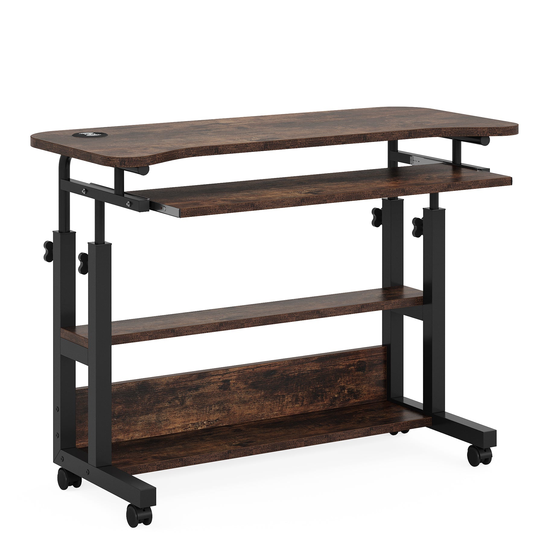 32 Inches Portable Desk with Power Outlets