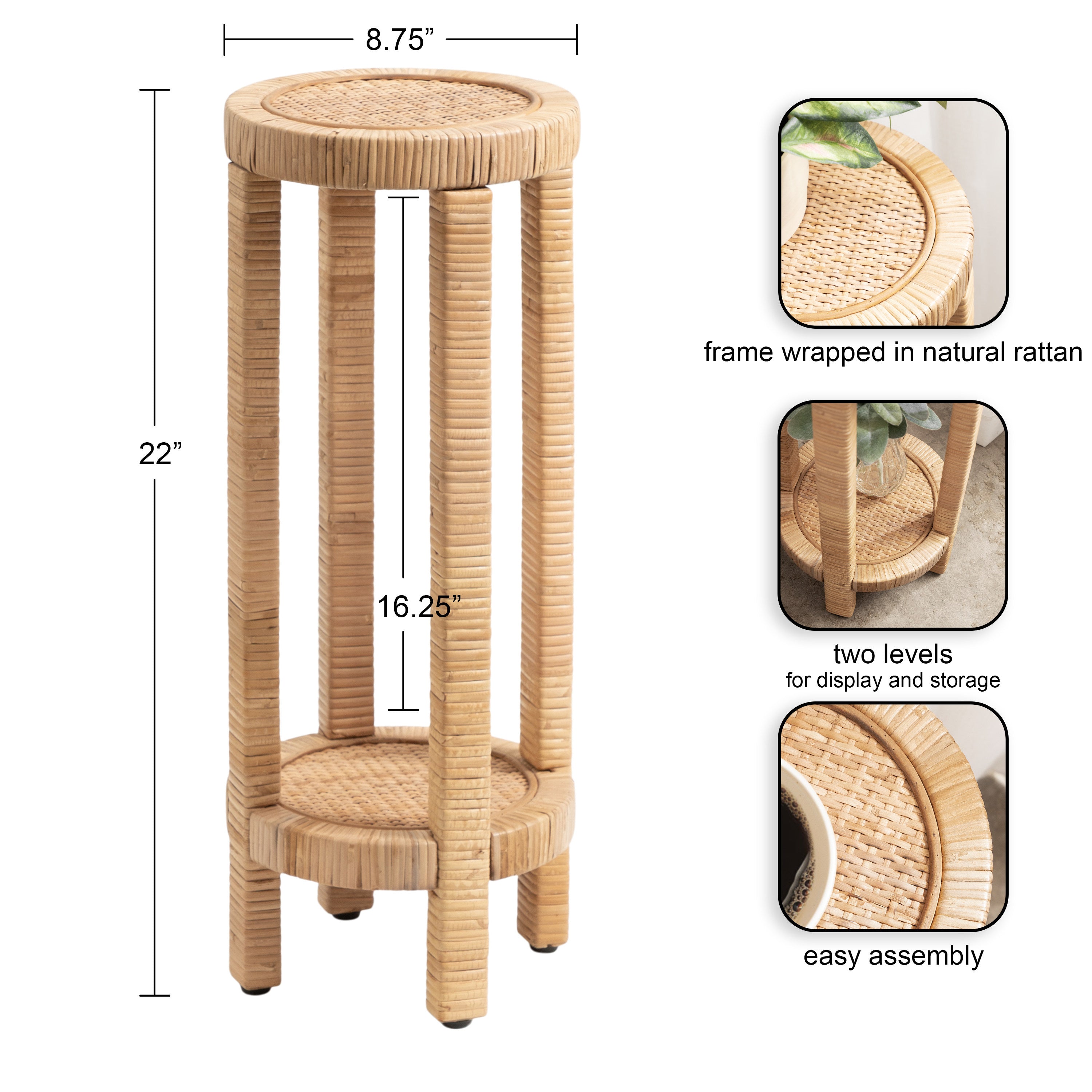 Rafina Round End Table