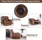 Nut Brown Electric Recliner Chair