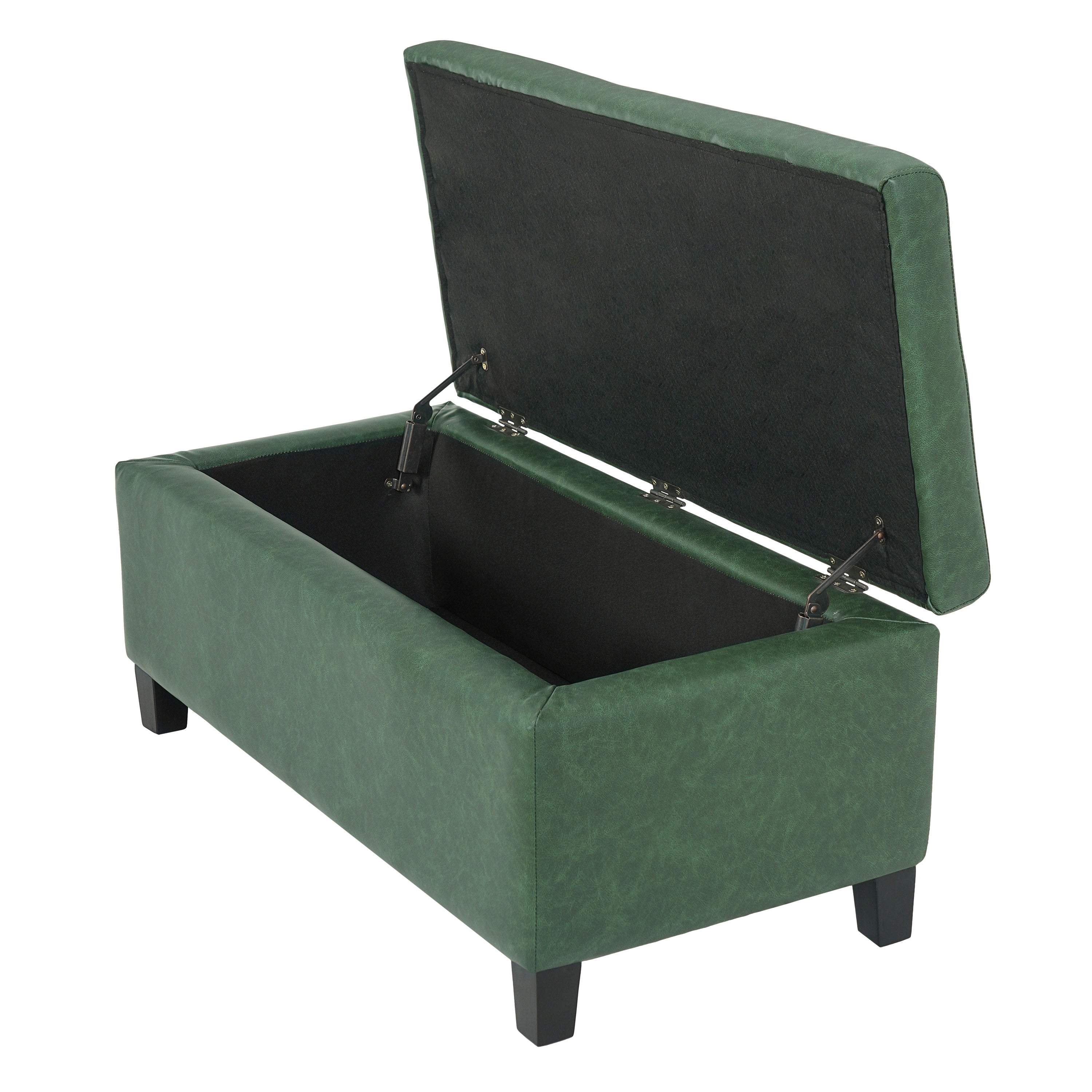 Storage Ottoman with Flip-Top Lid