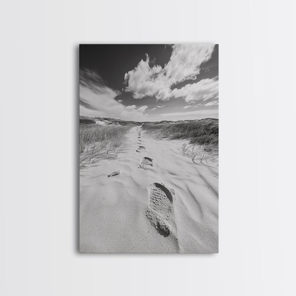 Desert Footprints Path, Dune Art, Wanderlust Vibes