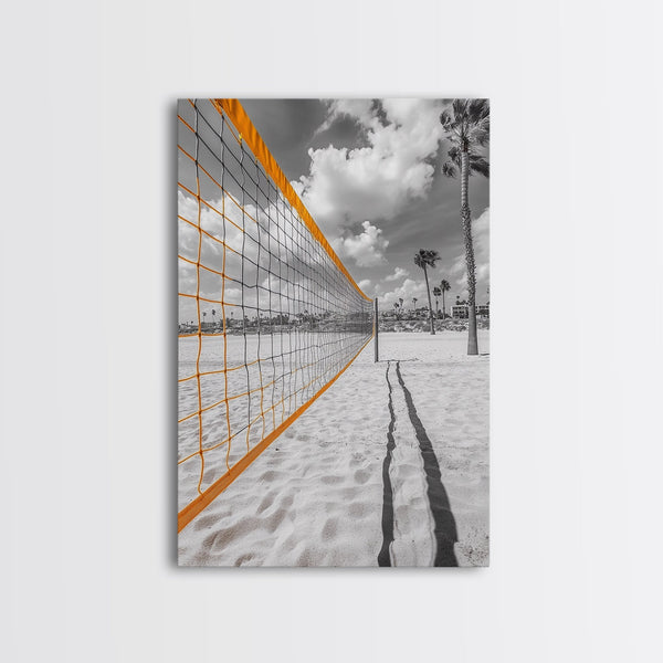 Volleyball Court, Sand and Net, Coastal Play