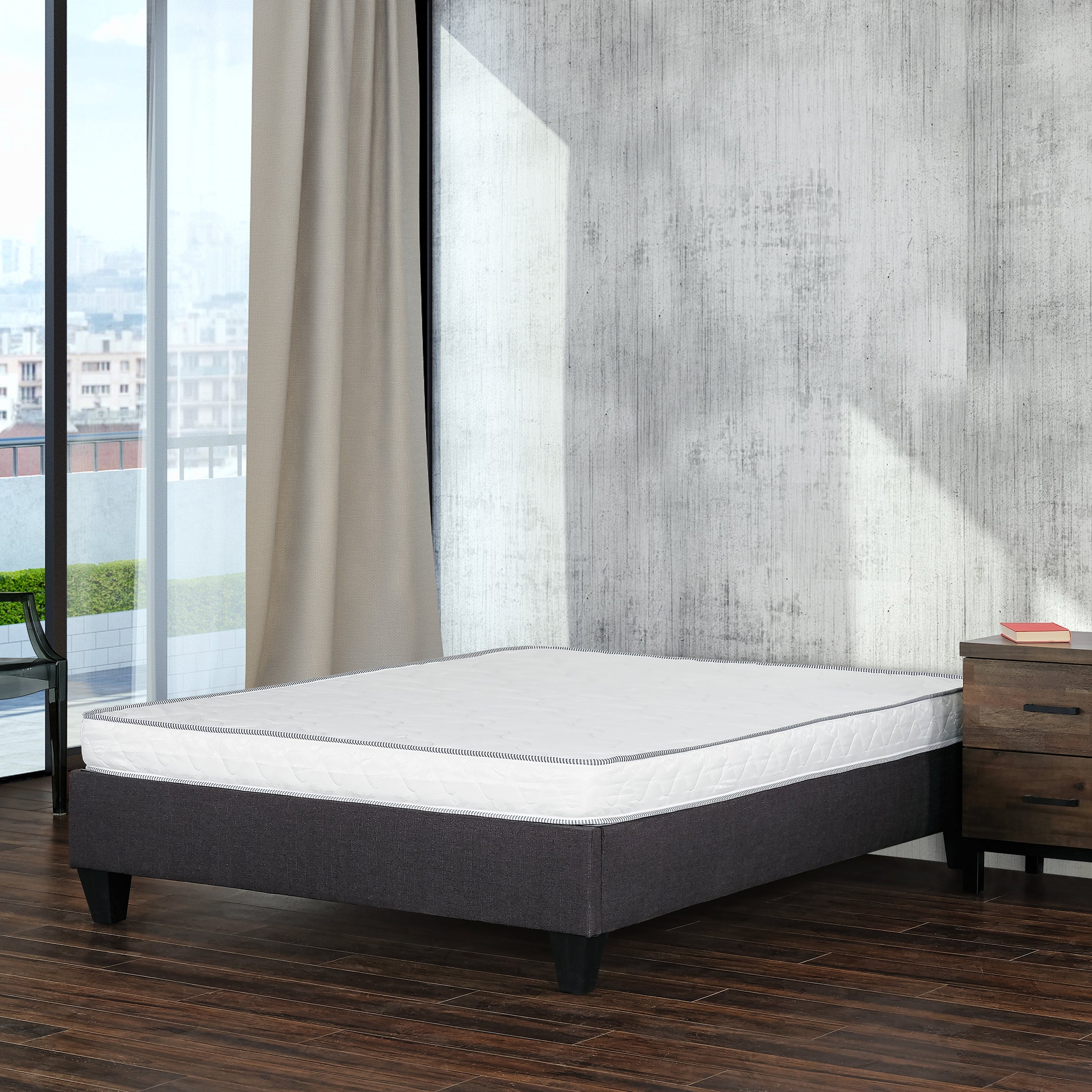 6 in. Firm Foam Bed in a Box Mattress, Full Size Reversible Foam Mattress