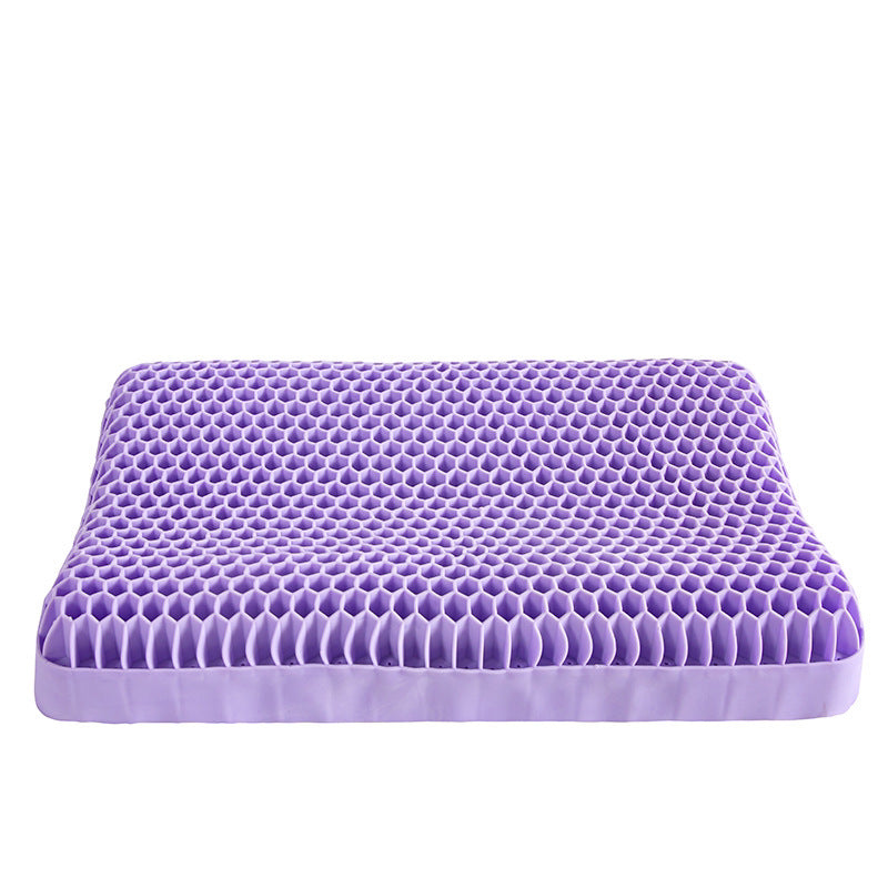 Purple Gel Honeycomb Pillow – High-Elasticity Cooling Sleep Pillow