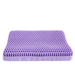 Purple Gel Honeycomb Pillow – High-Elasticity Cooling Sleep Pillow
