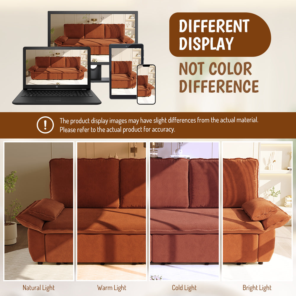 3-in-1 Convertible Sleeper Sofa Bed