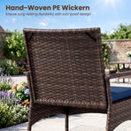3-Piece Rocking Bistro Set with Cushions & Side Table