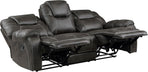 Recife 2-Piece Reclining Living Room Sofa Set Chocolate