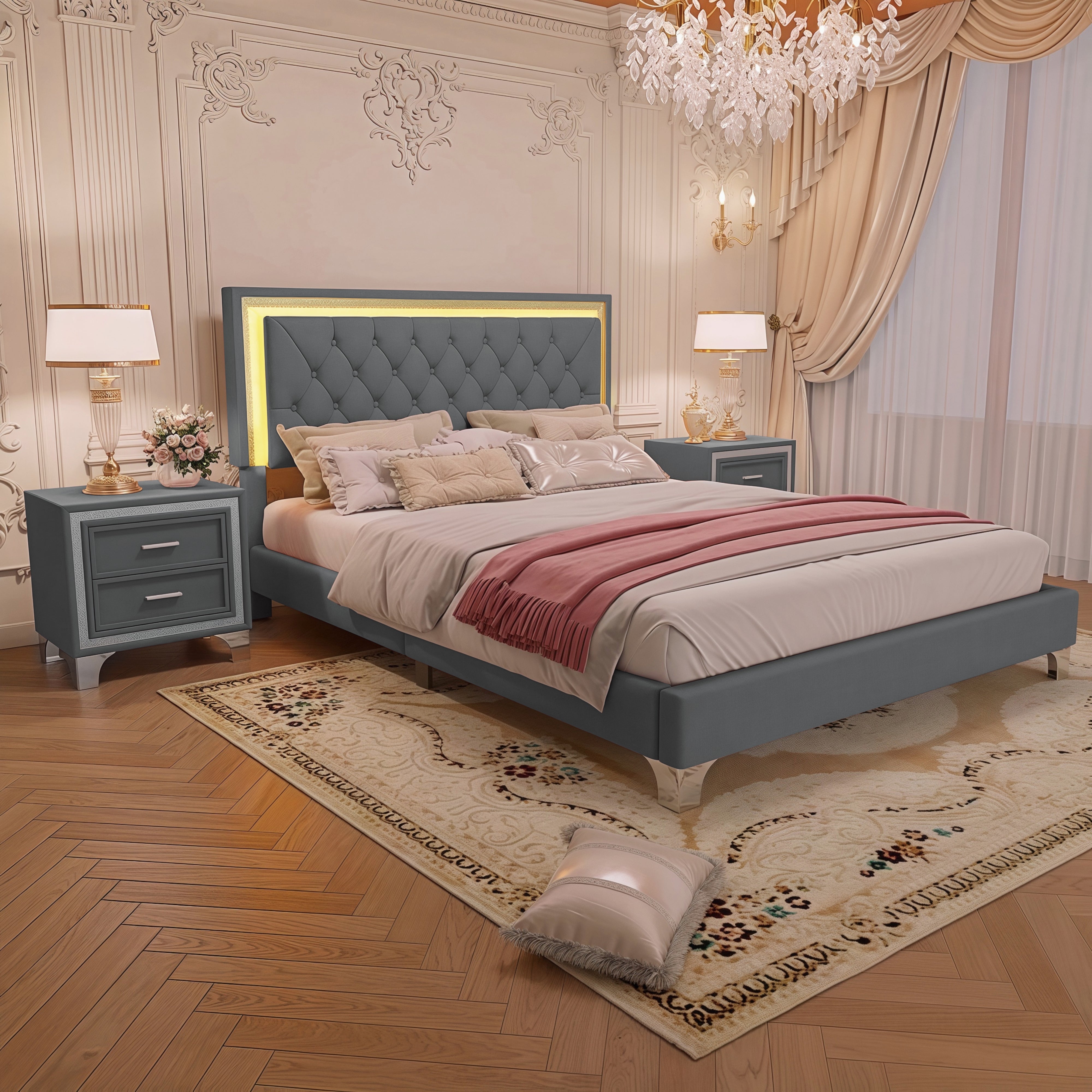 3-Pieces Bedroom Set - Queen Size