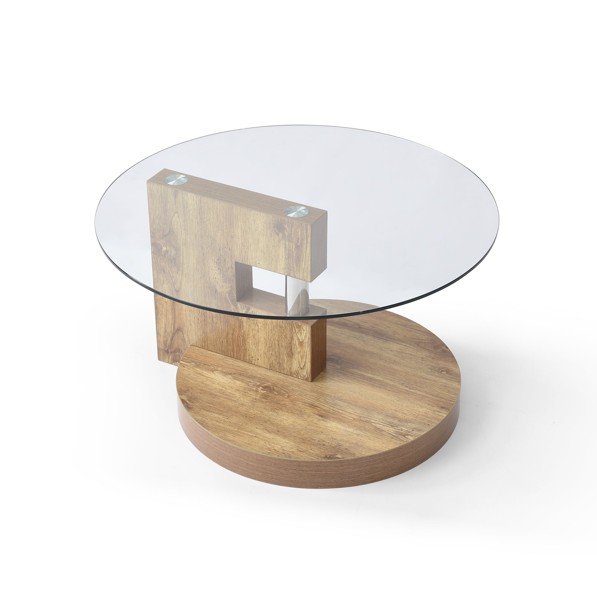 Modern and Practical Double-Layer Coffee Table