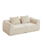 Minimalist Sofa Featuring Curved Lines