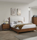Walnut Color 3-Piece Bedroom Set