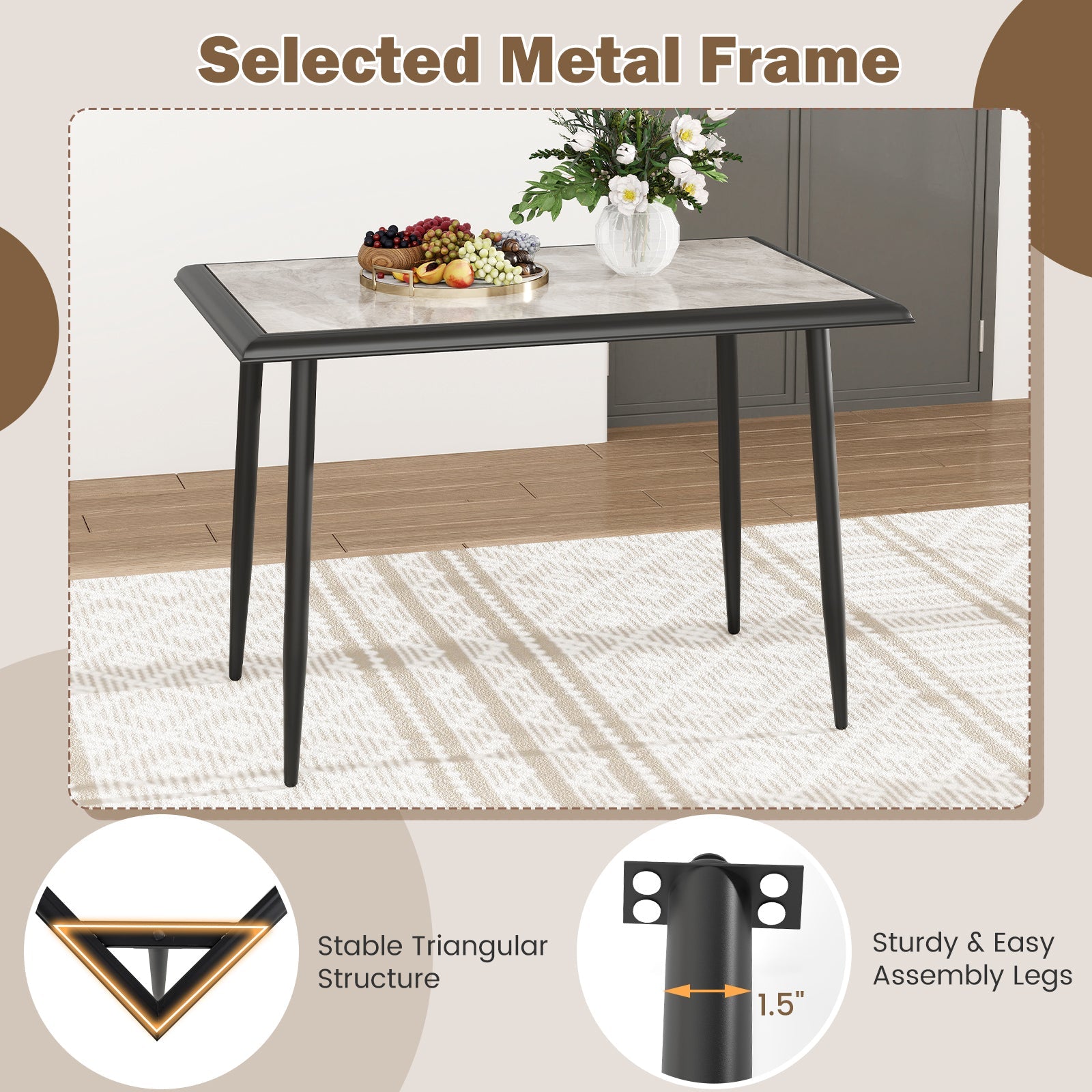 Sintered Stone Dining Table 44