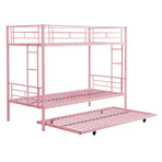 Twin Metal Bunk Bed with Trundle